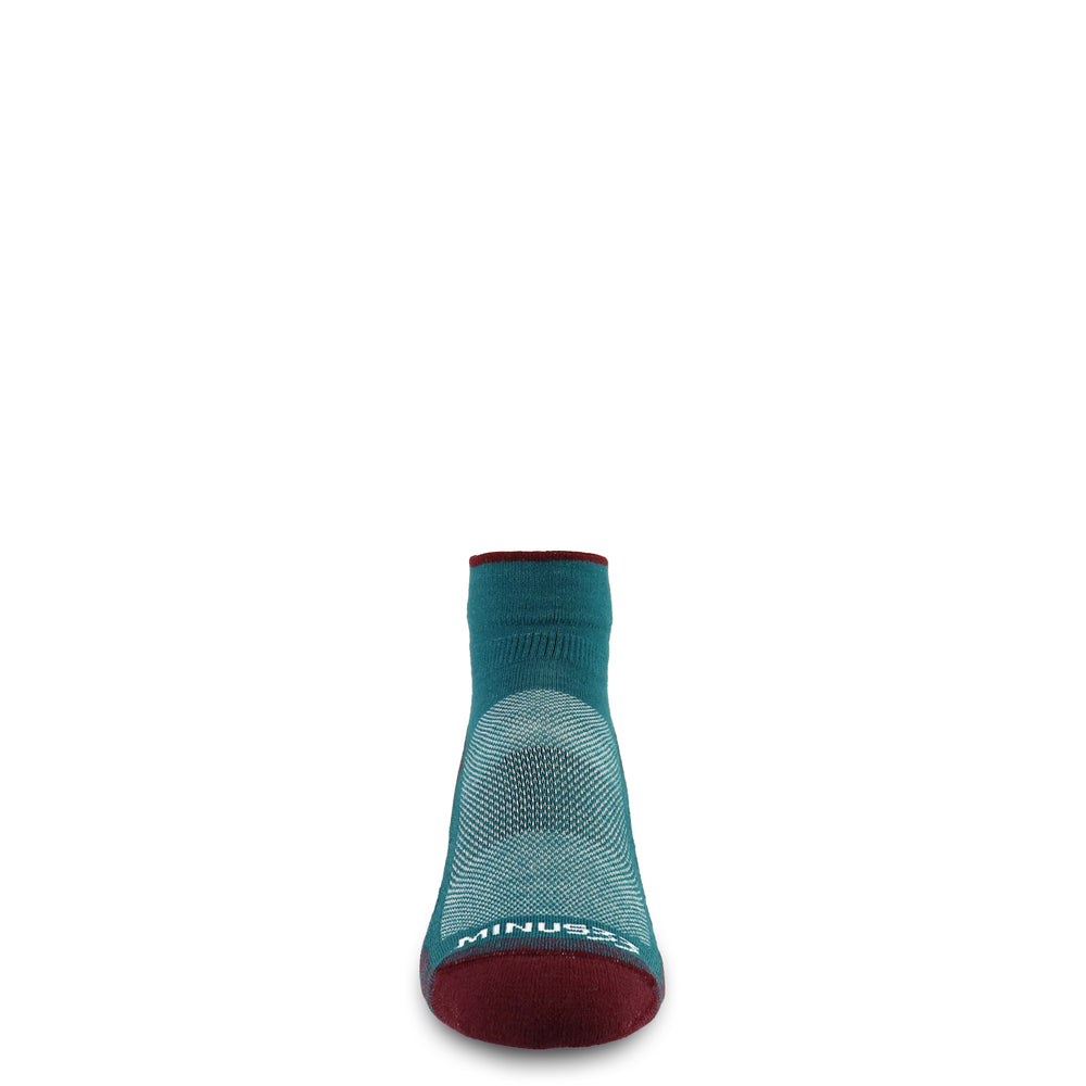 ankle performance wool cushioned running socks #color_teal